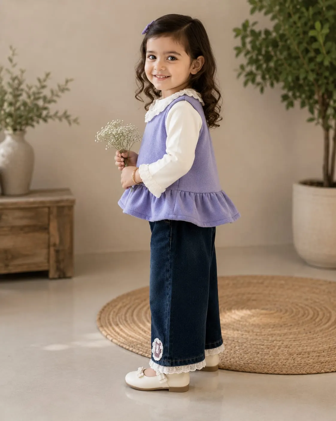 Lavender Lace Denim